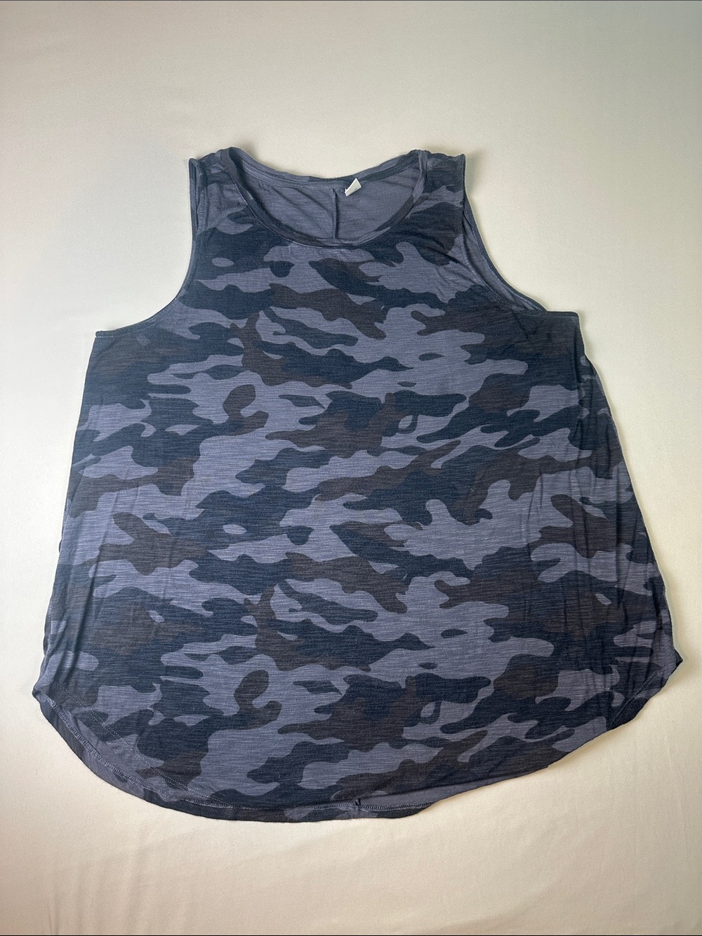 Old Navy Blue Camo Scoop Neck Tank